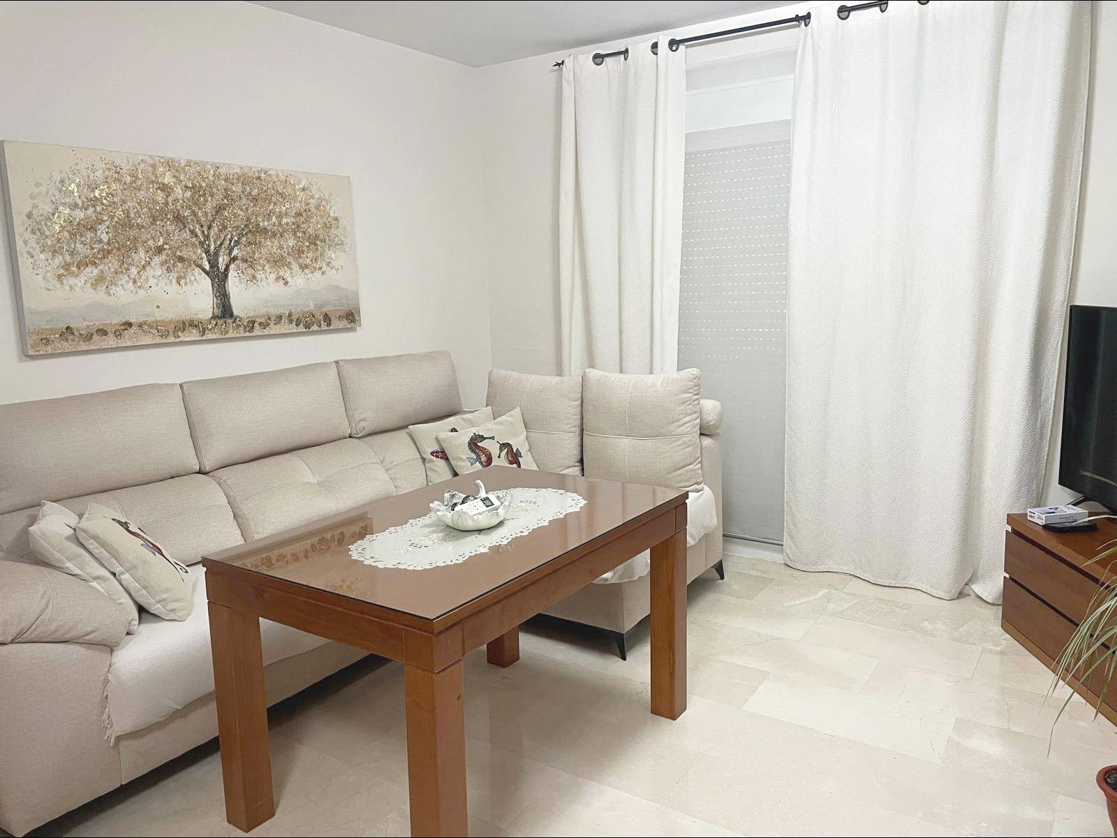Living room of Flat to rent in Mollina  with Air Conditioner, Terrace and Balcony