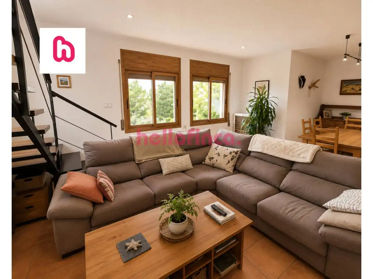 Sala de estar de Casa o chalet en venta en Font-rubí con Calefacción, Jardín privado y Terraza