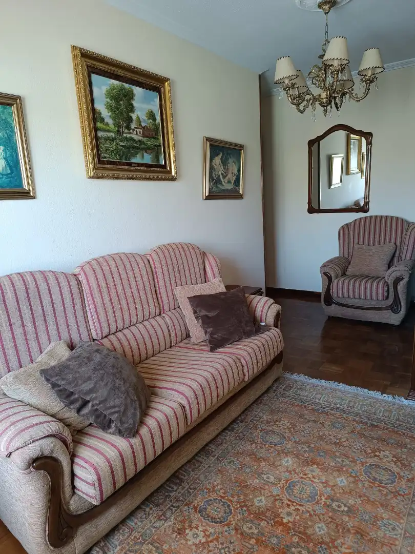 Living room of Flat for sale in Gijón   with Furnished