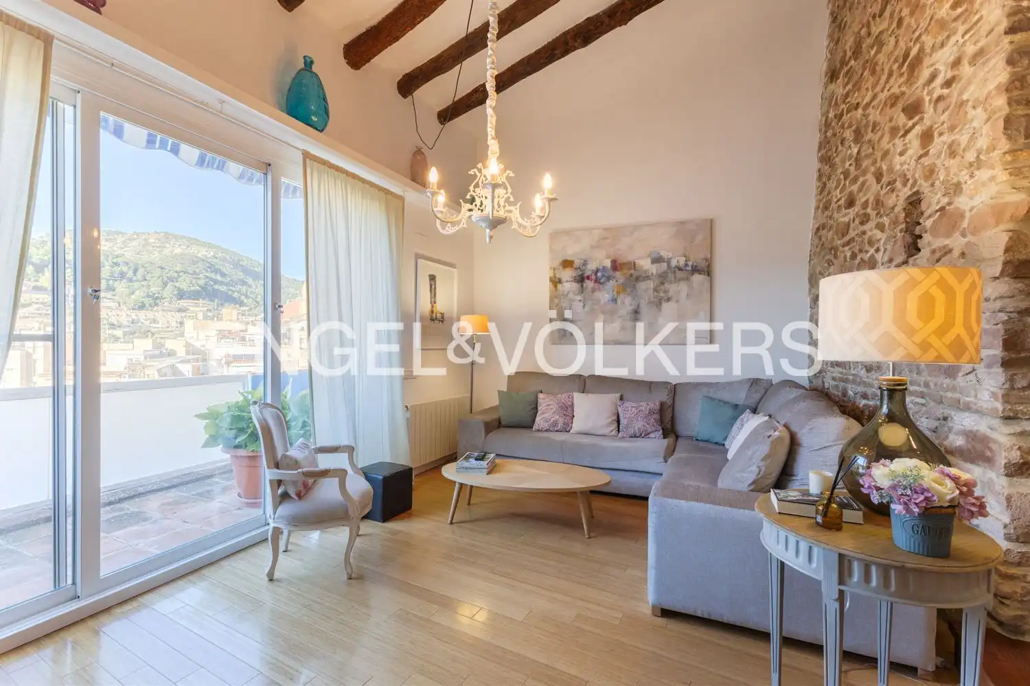Sala de estar de Casa o chalet en venta en Serra con Aire acondicionado, Calefacción y Parquet