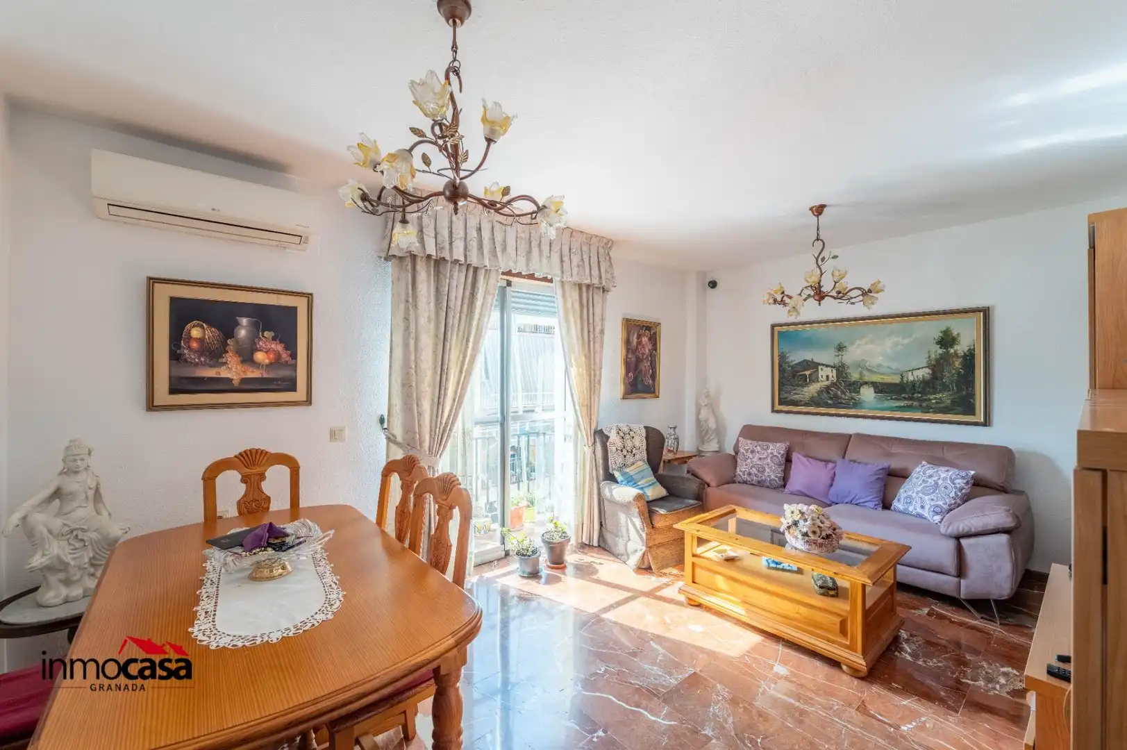 Living room of Flat for sale in Armilla  with Balcony