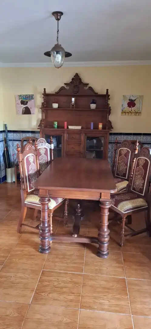 Dining room of Country homes for sale in Brozas  with Private garden and Furnished