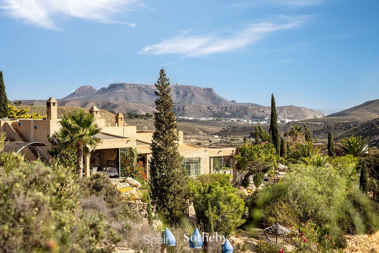 Vista exterior de Casa o chalet en venta en Níjar con Jardín privado, Terraza y Piscina