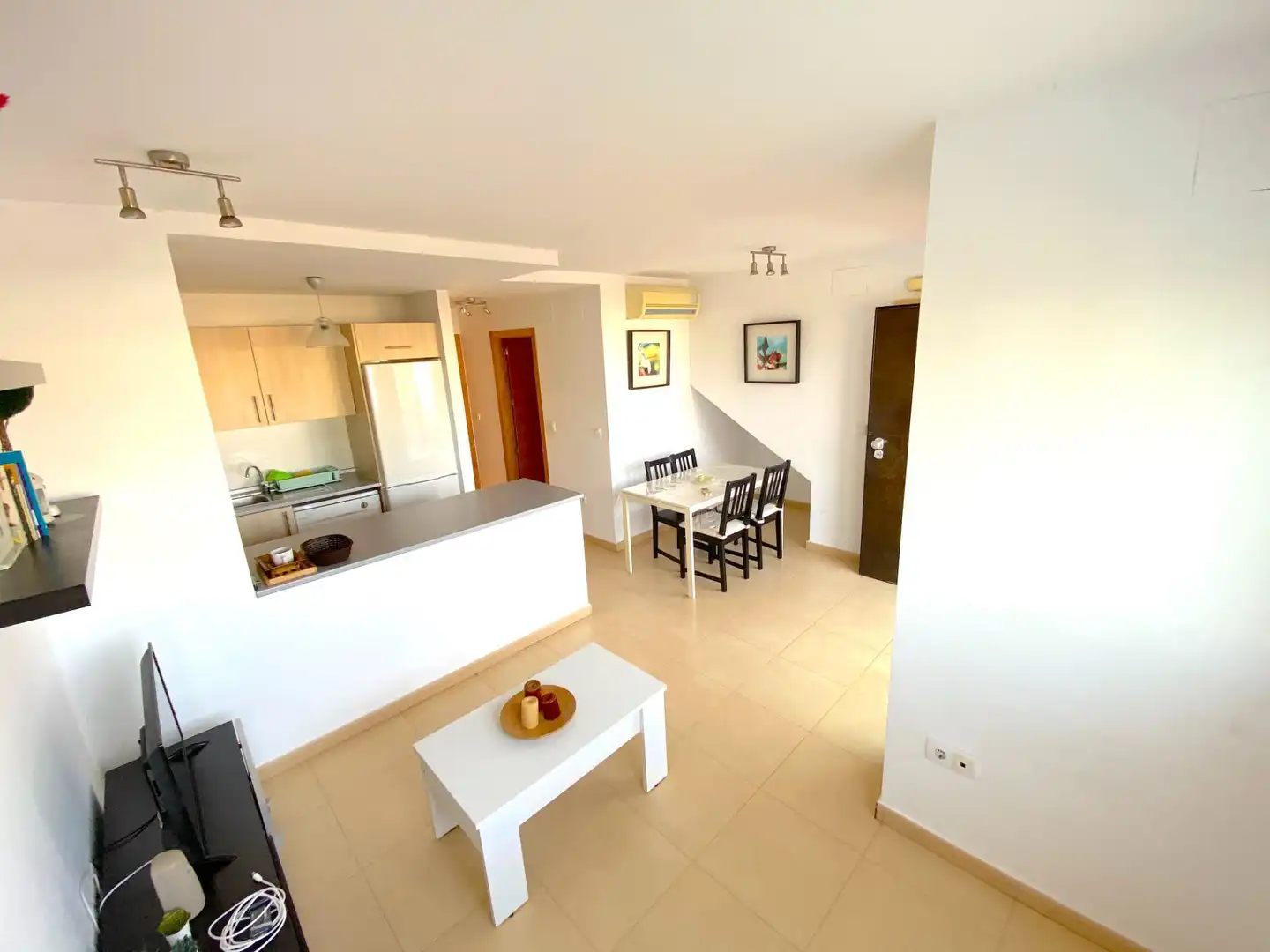 Cocina de Apartamento en venta en Alhama de Murcia con Aire acondicionado, Jardín privado y Amueblado