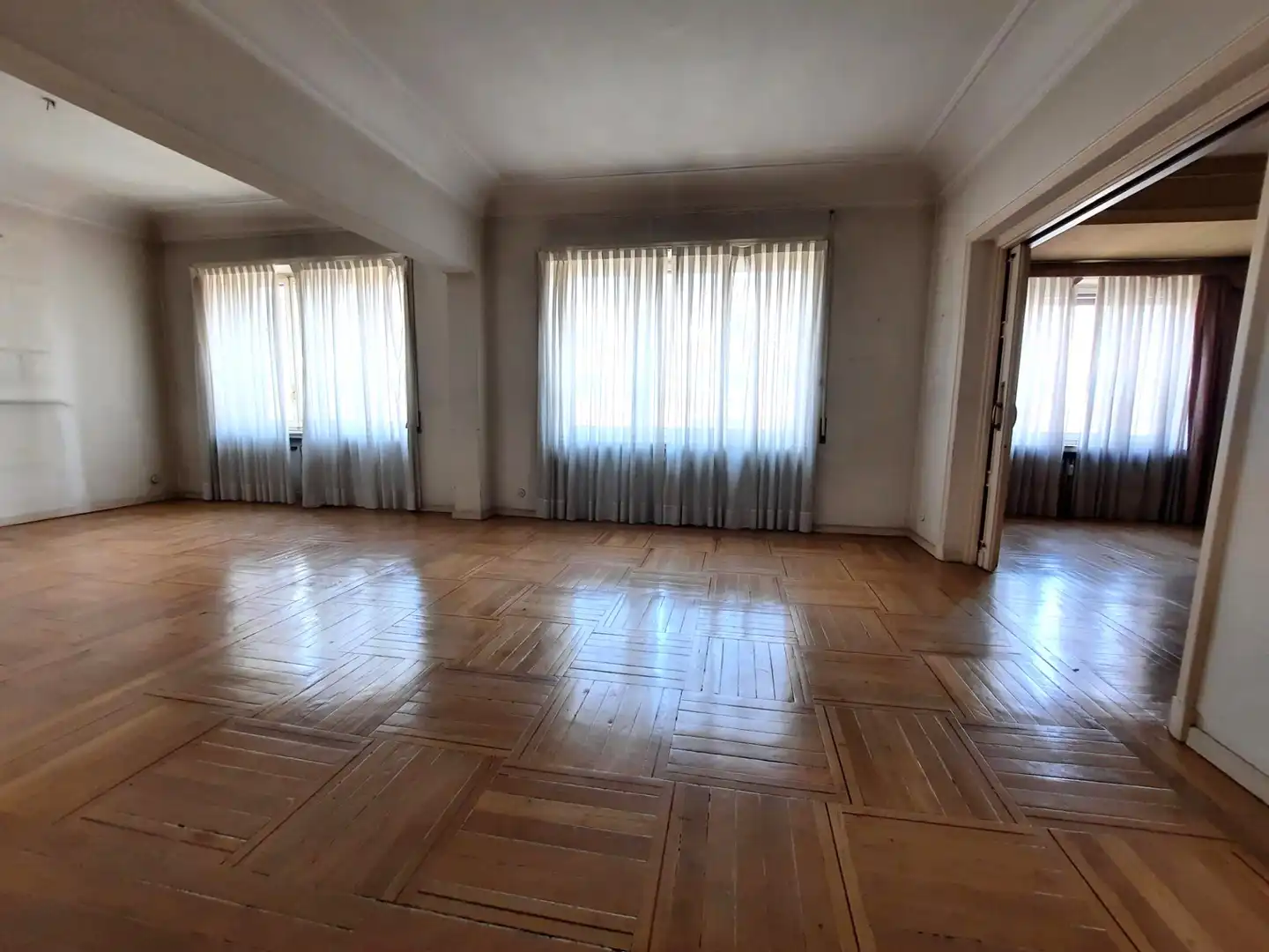 Wohnzimmer von Wohnung zum Verkauf in Madrid mit Heizung, Parkett und Terrasse