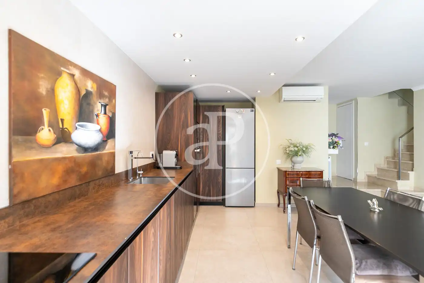 Küche von Maisonette zum Verkauf in Barcelona mit Klimaanlage, Heizung und Terrasse