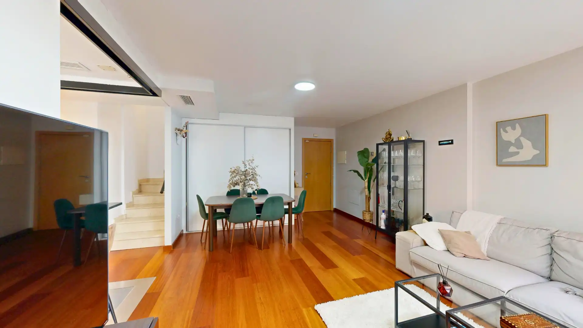 Sala de estar de Ático en venta en Murcia con Aire acondicionado, Parquet y Terraza