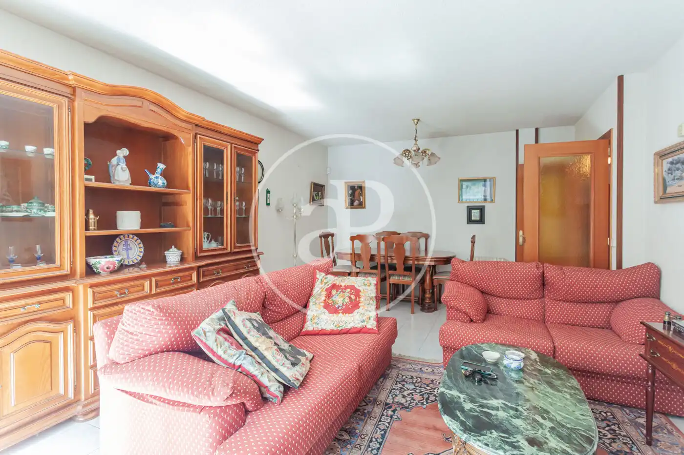 Sala d'estar de Casa adosada en venda en Navacerrada, Madrid