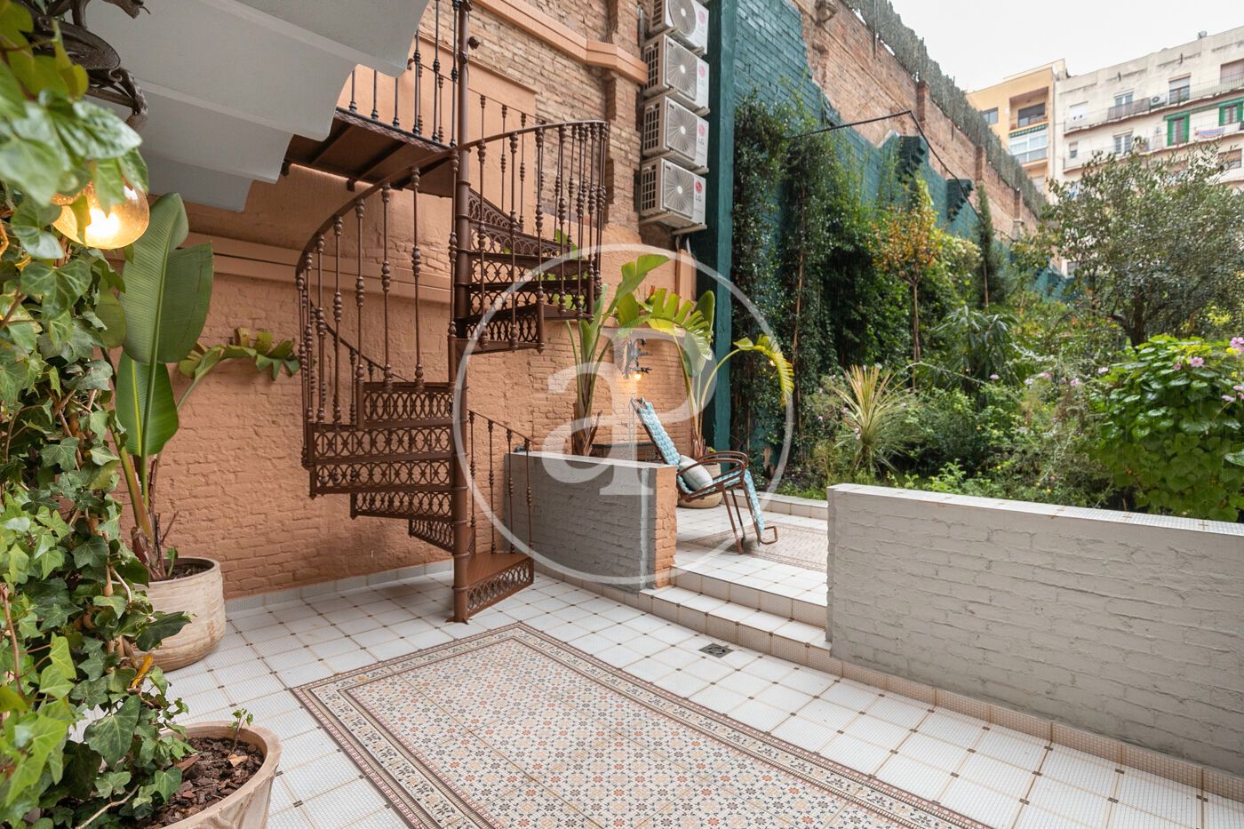 Terrace of Flat to rent in  Barcelona Capital  with Air Conditioner, Private garden and Terrace