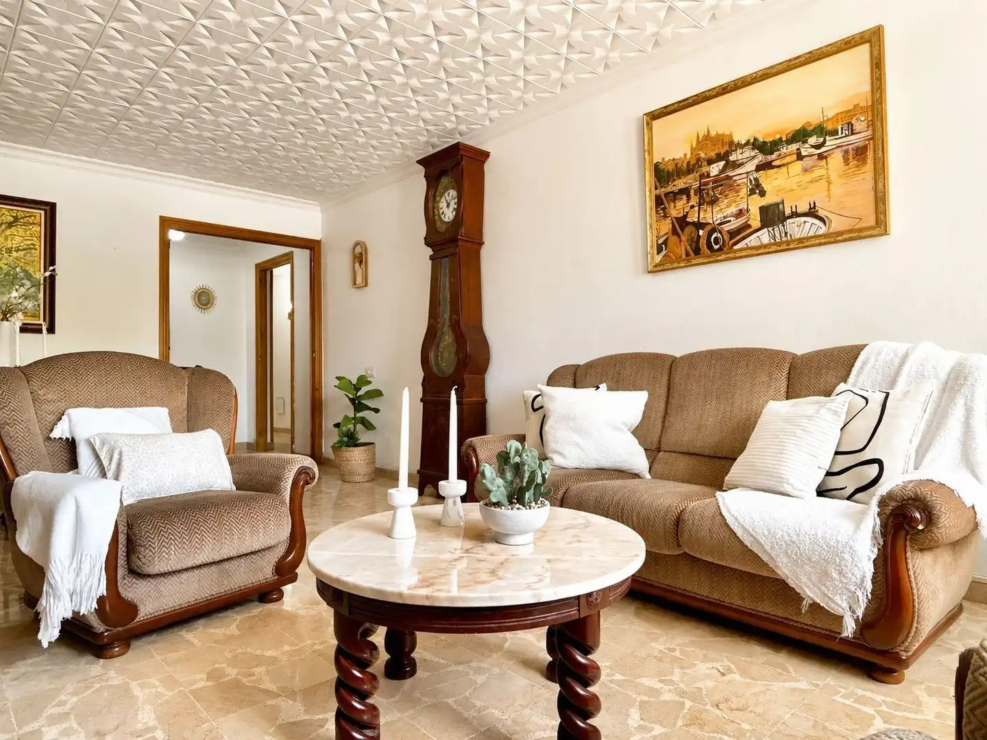 Wohnzimmer von Wohnung zum Verkauf in  Palma de Mallorca mit Terrasse und Alarm