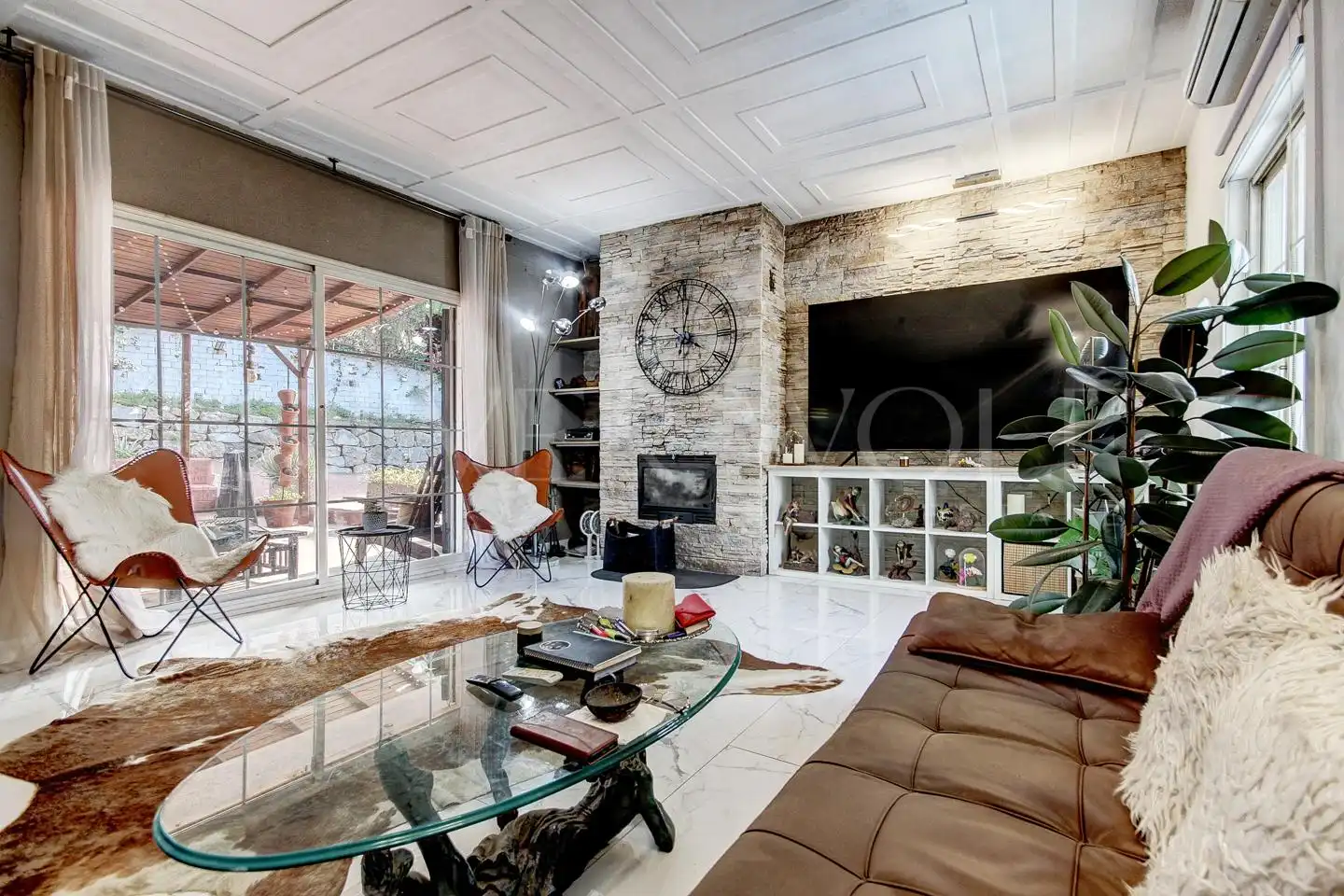 Sala de estar de Casa o chalet en venta en Cervelló con Aire acondicionado, Calefacción y Jardín privado
