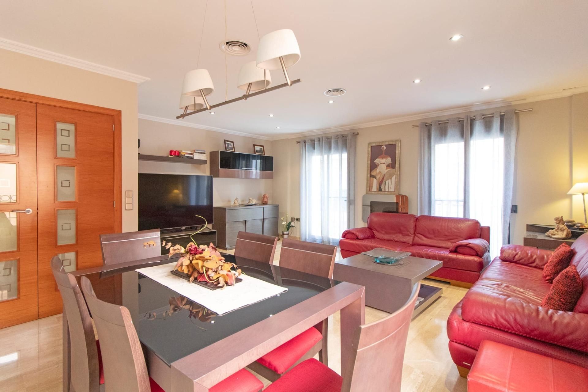 Living room of House or chalet for sale in Llíria  with Air Conditioner, Parquet flooring and Terrace