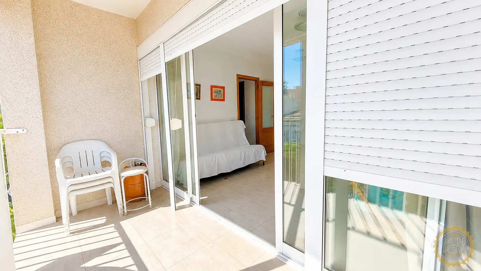 Balcony of Flat for sale in Mazarrón  with Furnished