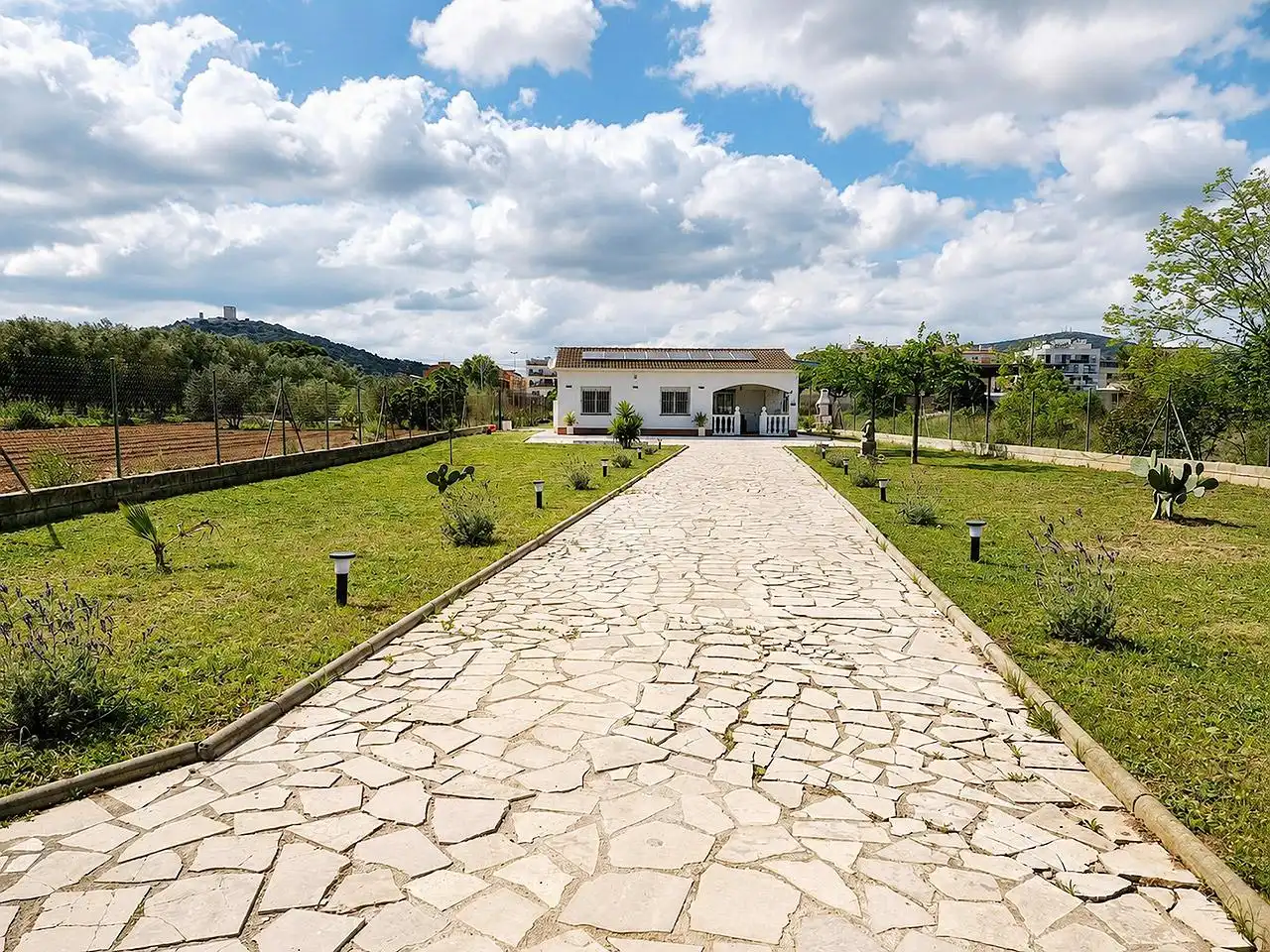 Vista exterior de Finca rústica en venta en Ulldecona con Jardín privado, Terraza y Piscina