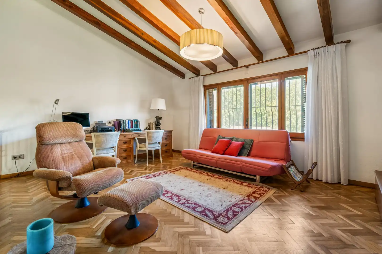 Sala d'estar de Casa o xalet en venda en Cardedeu amb Calefacció, Jardí privat i Terrassa