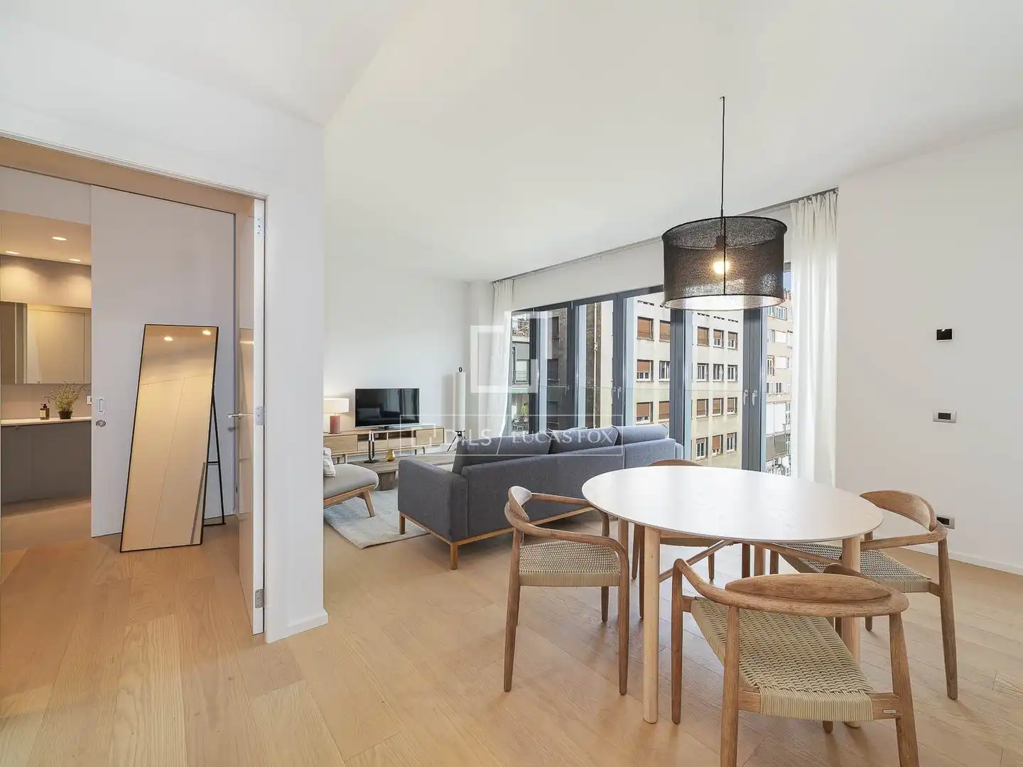 Sala de estar de Piso en venta en Barcelona con Aire acondicionado, Calefacción y Parquet