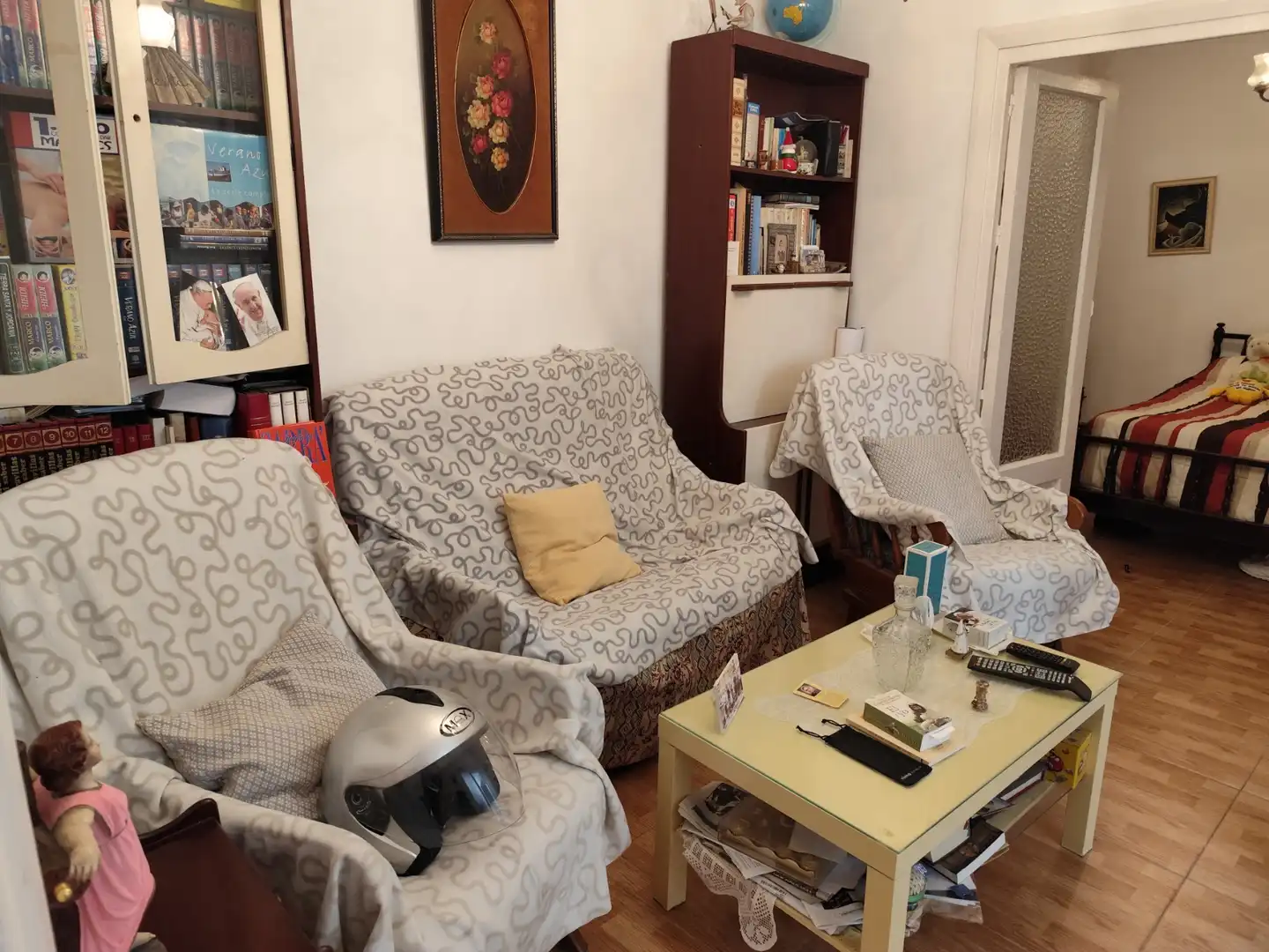 Sala de estar de Piso en venta en Cádiz con Amueblado y Balcón