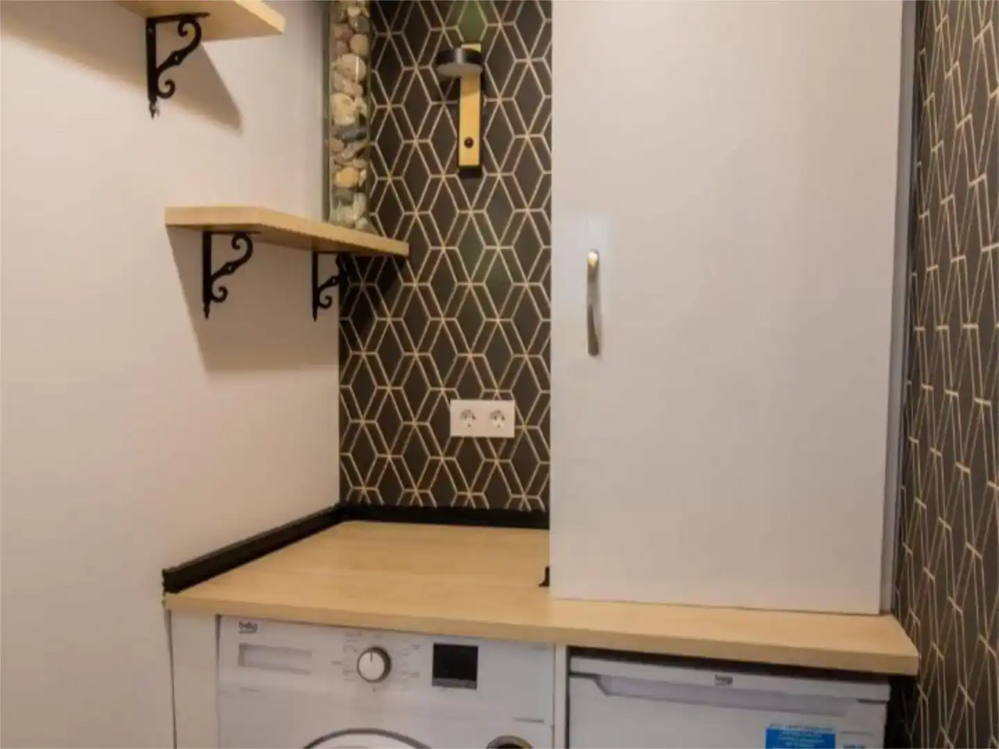 Küche von Wohnung zur Miete in Málaga Capital mit Klimaanlage
