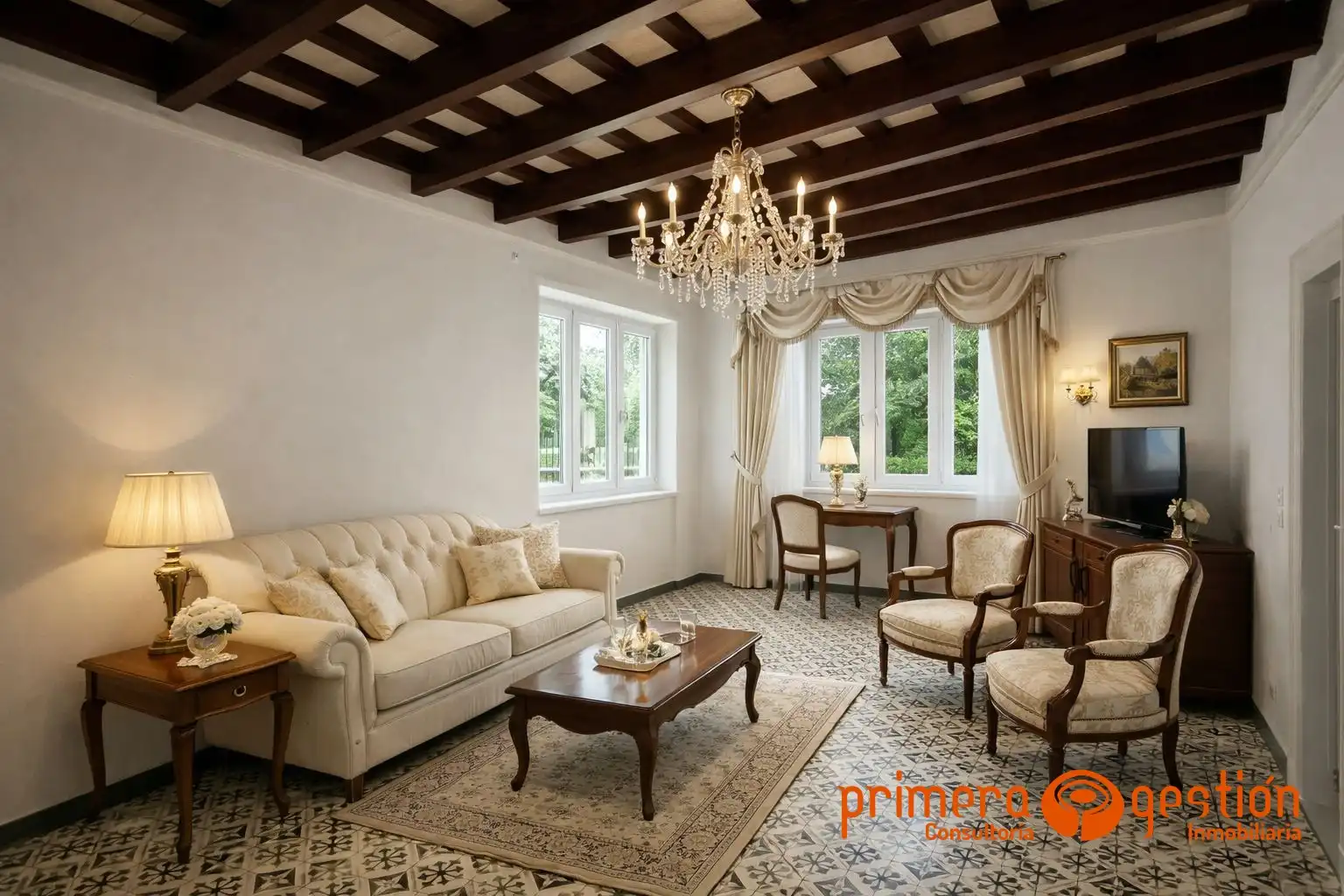 Sala de estar de Casa o chalet en venta en Fuentes de Andalucía con Terraza