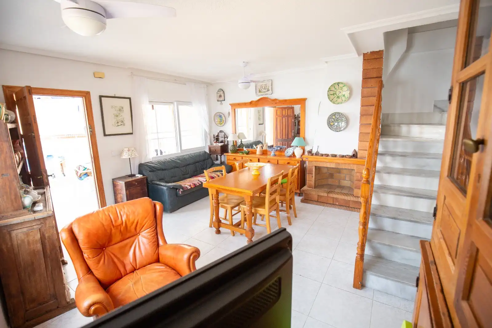 Sala d'estar de Casa o xalet de lloguer en La Manga del Mar Menor amb Calefacció, Terrassa i Piscina
