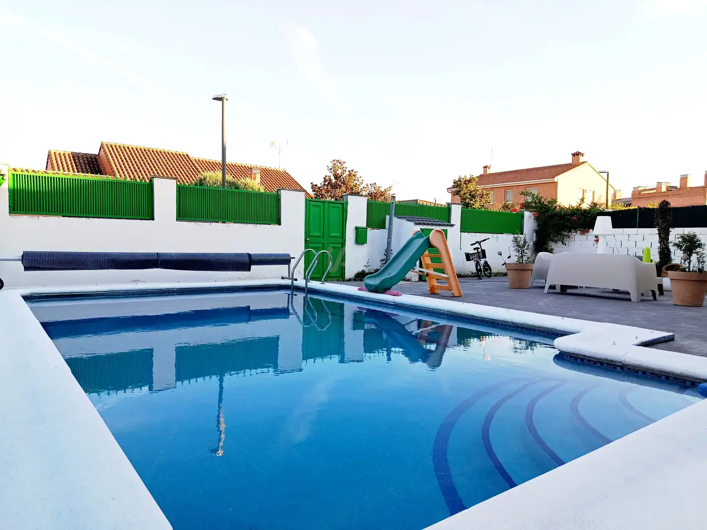 Piscina de Casa o xalet en venda en Meco amb Calefacció, Terrassa i Piscina