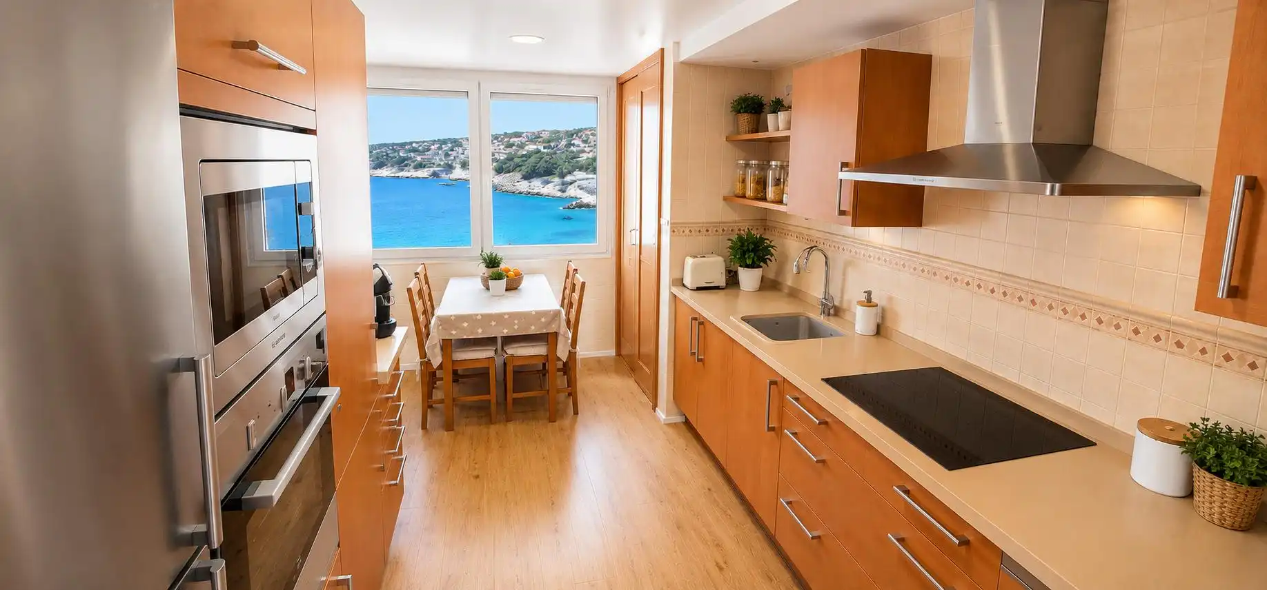 Küche von Wohnung zum Verkauf in Calvià mit Klimaanlage, Heizung und Terrasse