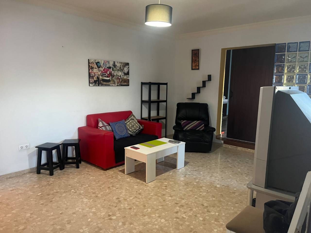 Sala d'estar de Àtic de lloguer en Morón de la Frontera amb Terrassa i Moblat