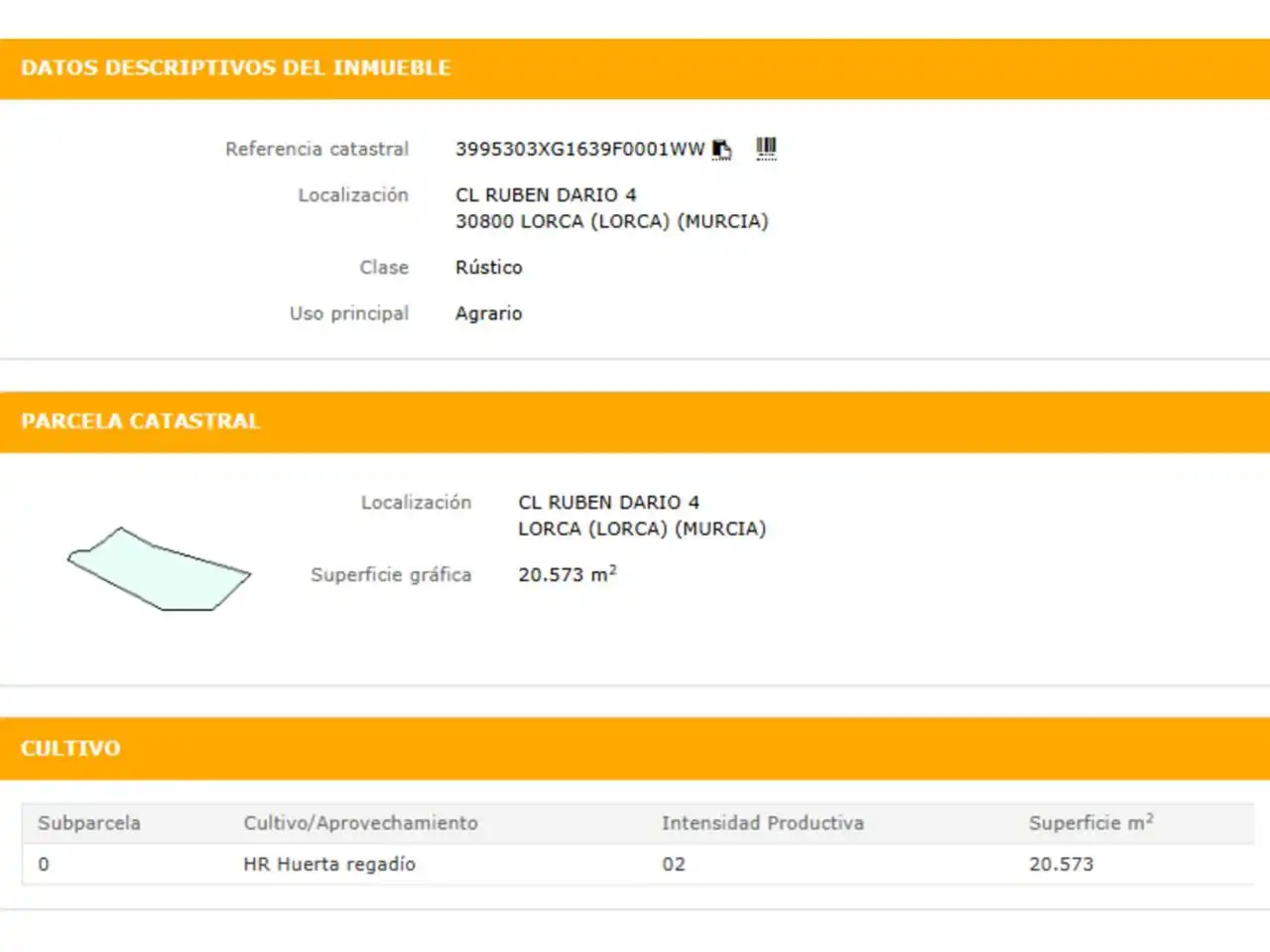 Jardín de Residencial en venta en Lorca