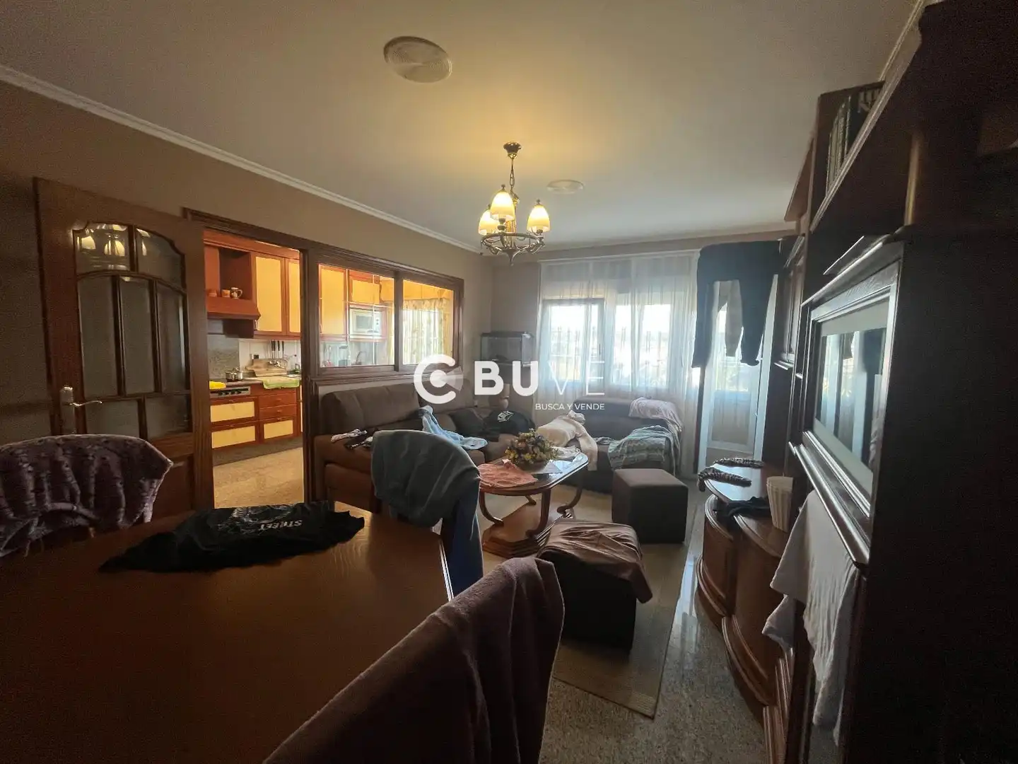 Sala de estar de Dúplex en venta en As Pontes de García Rodríguez  con Amueblado