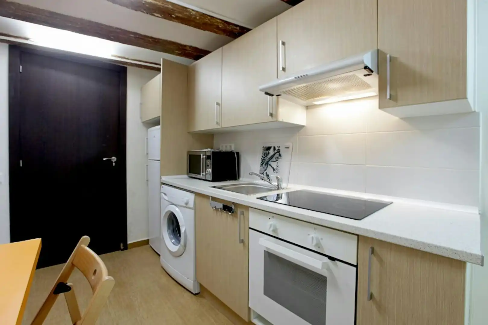 Kitchen of Flat for rent in Barcelona  with Heating, Furnished and Washing machine
