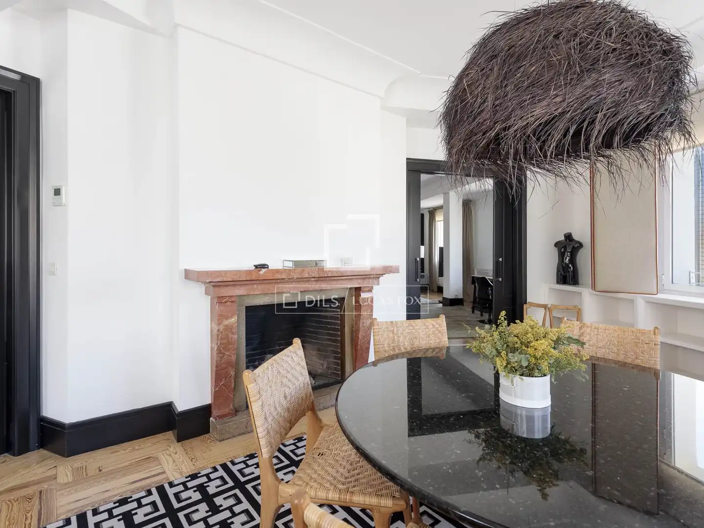 Esszimmer von Wohnung zur Miete in Madrid mit Klimaanlage, Heizung und Parkett