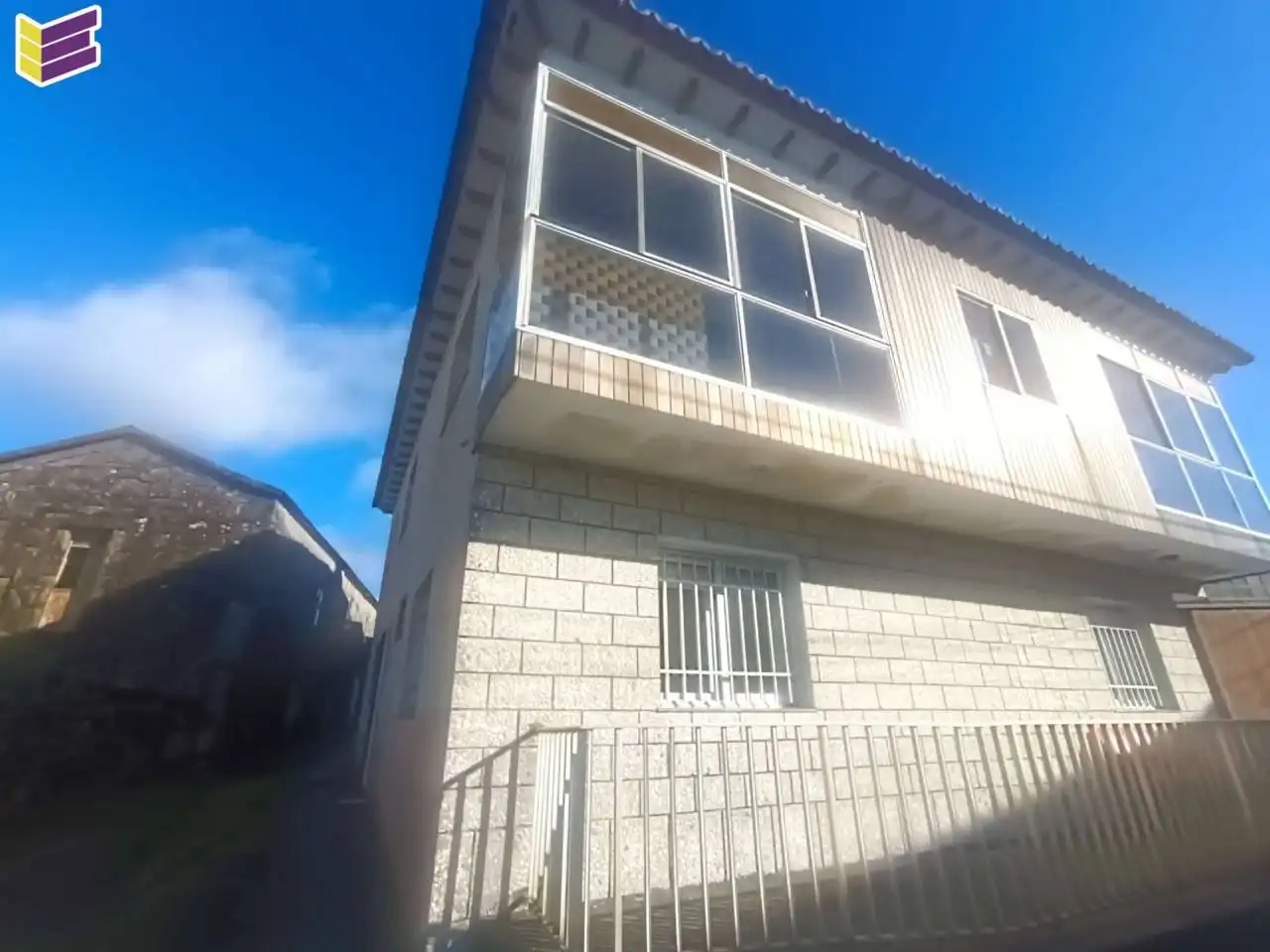 Vista exterior de Casa o chalet en venta en A Lama   con Calefacción, Jardín privado y Terraza