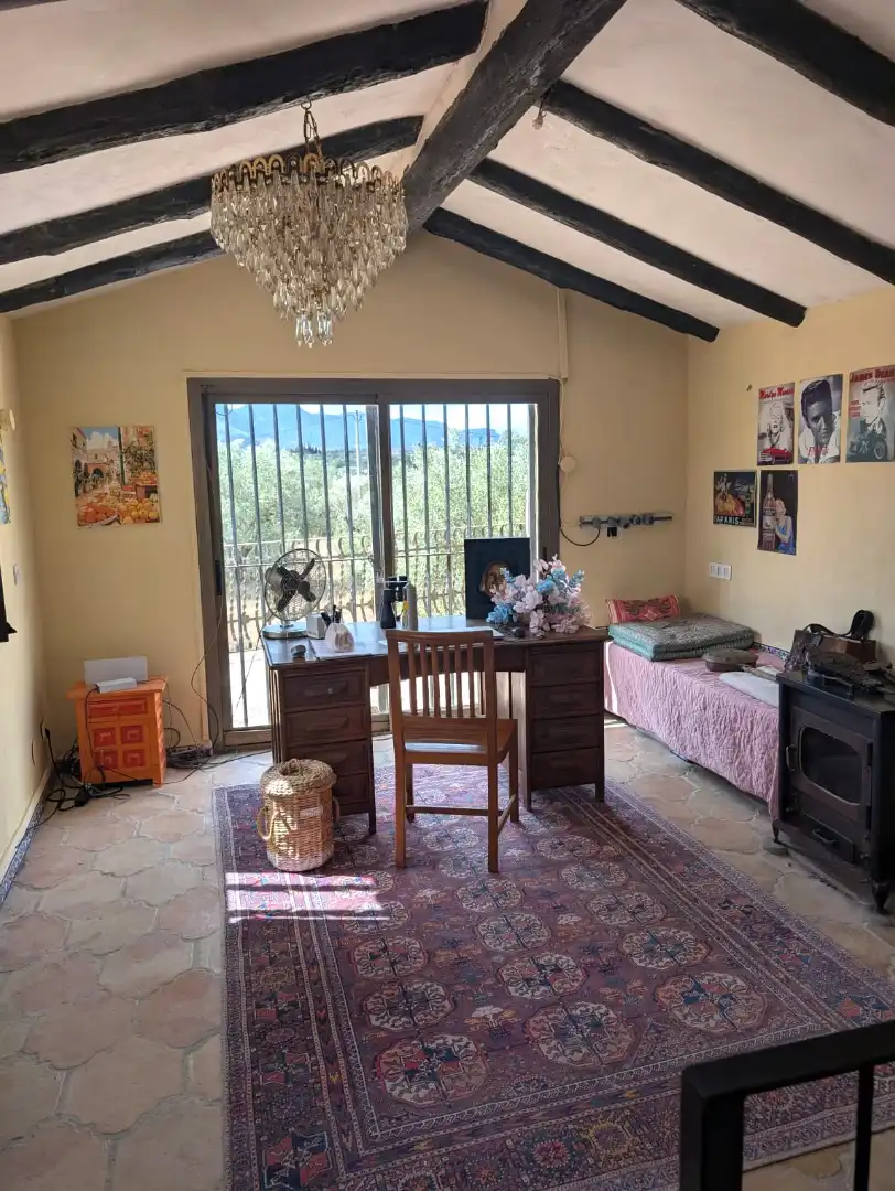 Schlafzimmer von Country house zum Verkauf in El Perelló mit Heizung und Balkon