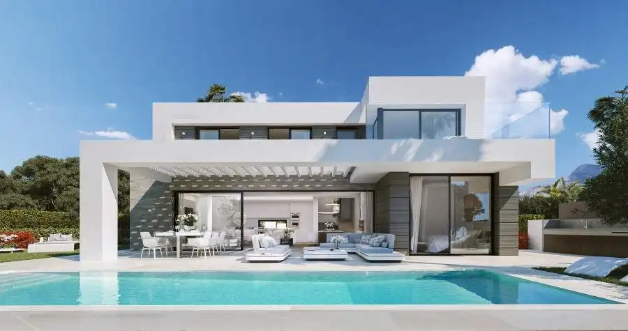 Vista exterior de Casa o xalet de lloguer en Marbella amb Aire condicionat, Calefacció i Jardí privat