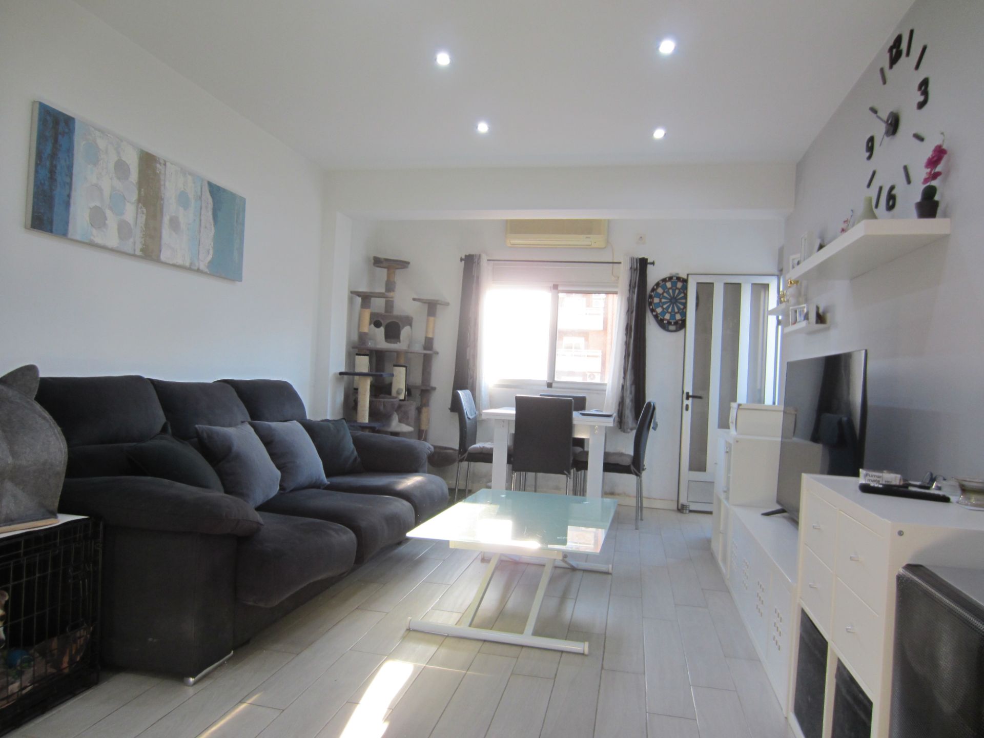 Living room of Flat for sale in Puçol  with Air Conditioner, Oven and Balcony
