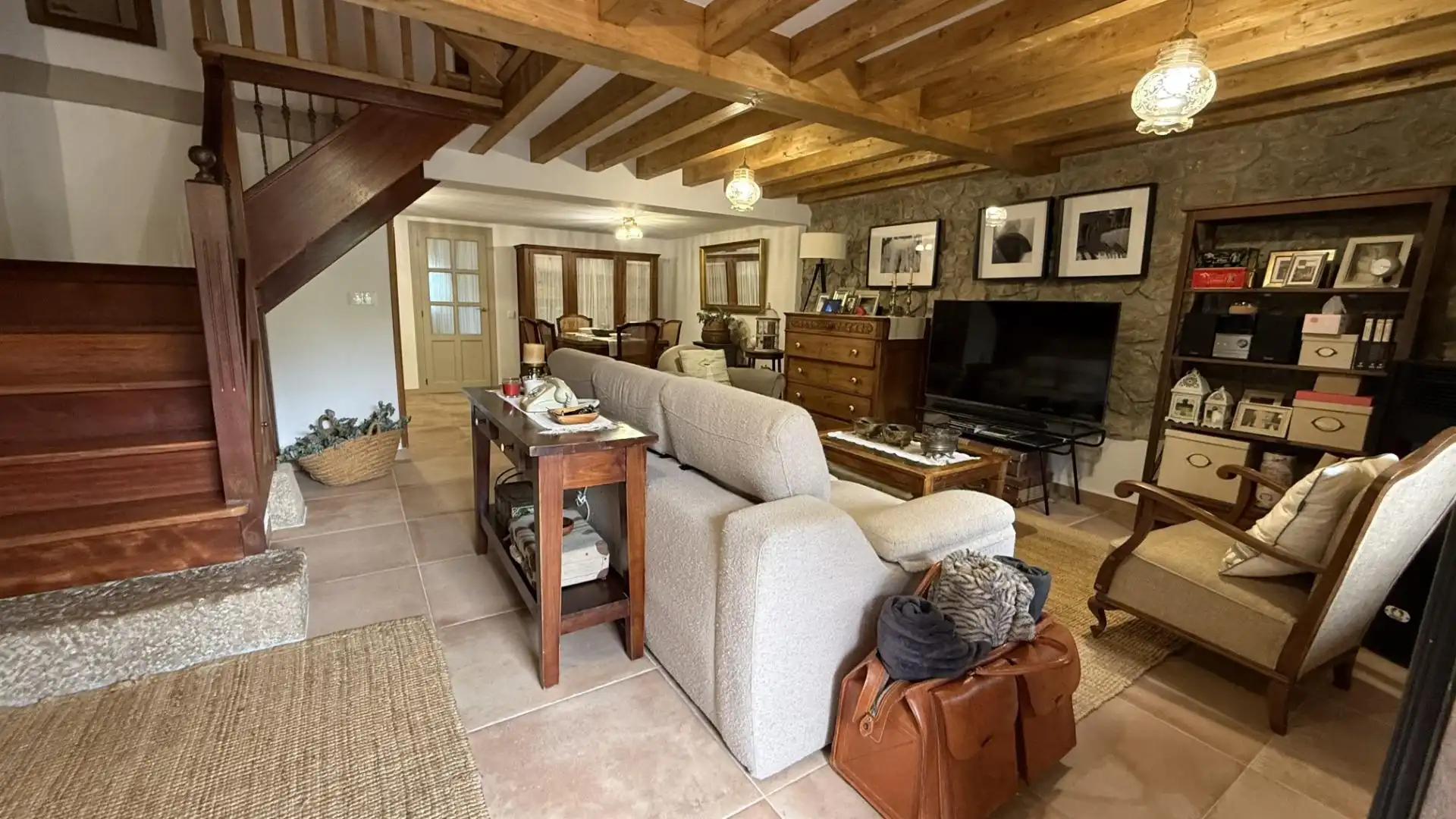 Sala d'estar de Finca rústica en venda en Herrerías