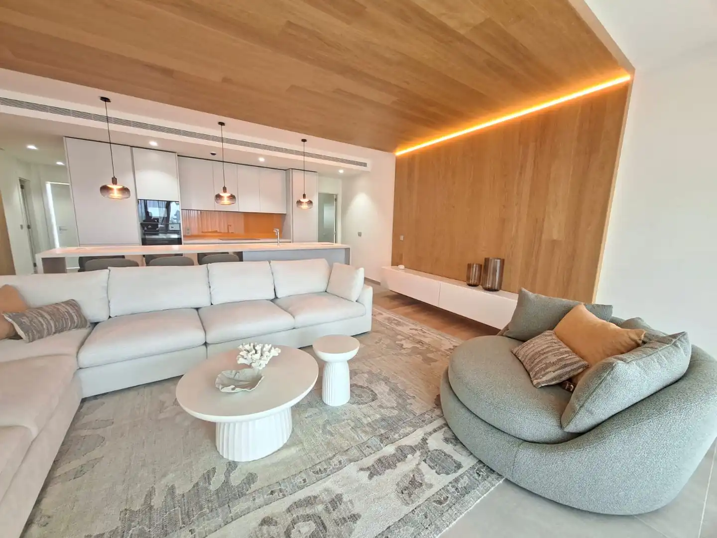 Sala de estar de Apartamento en venta en Fuengirola con Aire acondicionado, Calefacción y Jardín privado
