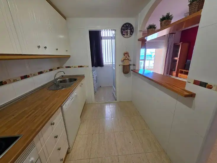 Cocina de Apartamento en venta en La Manga del Mar Menor con Terraza, Amueblado y Balcón