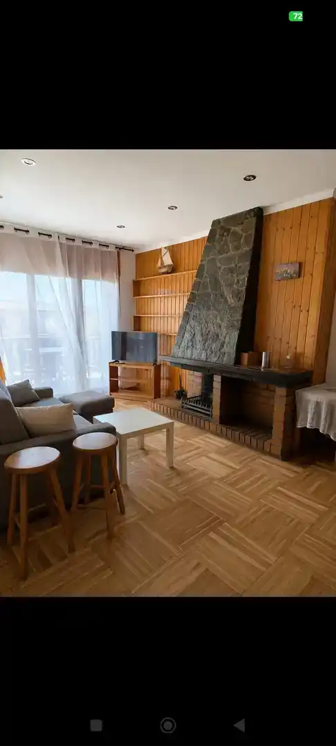 Sala d'estar de Pis de lloguer en Puigcerdà amb Jardí privat, Parquet i Traster