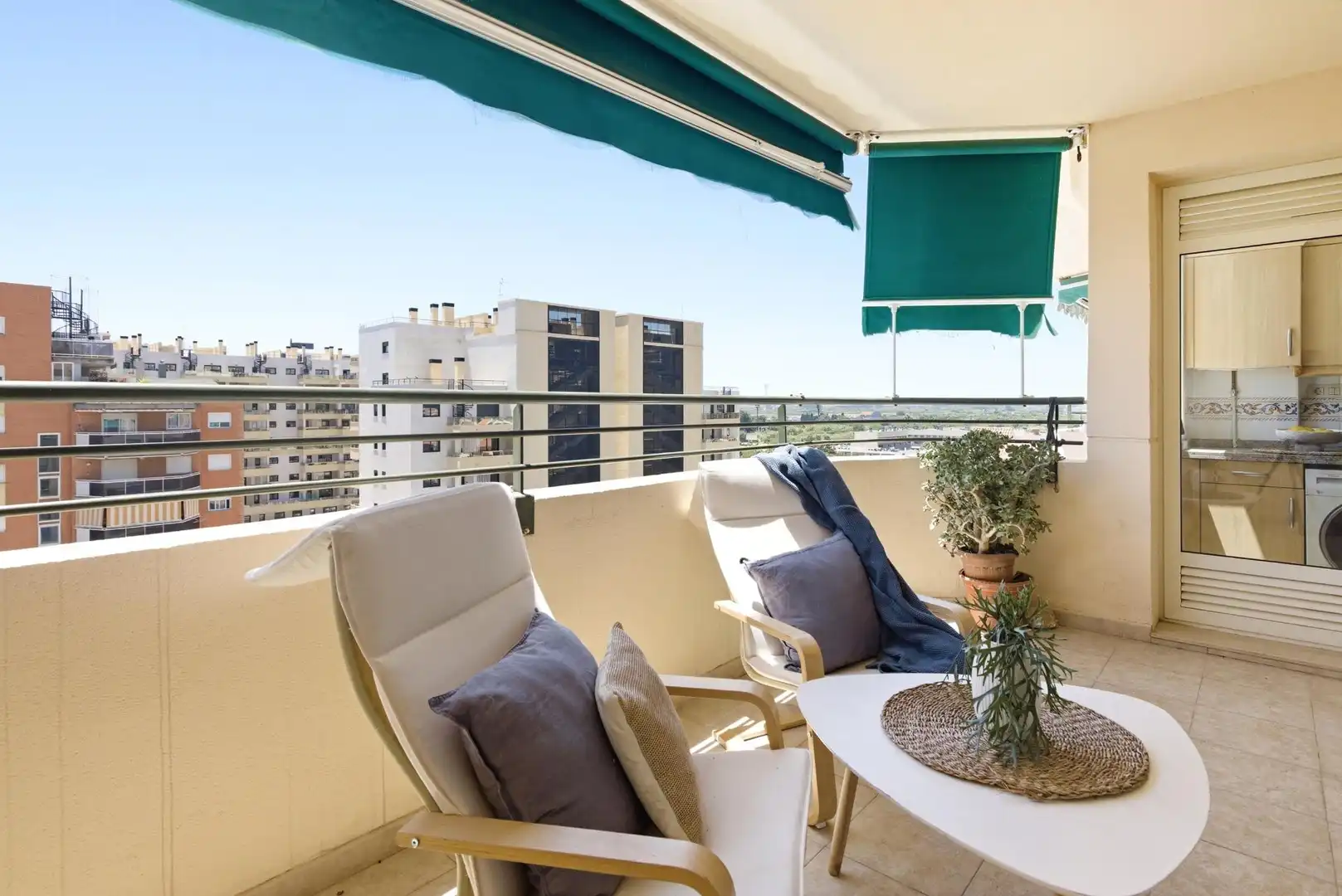 Terrace of Apartments for sale in La Pobla de Farnals  with Air Conditioner, Heating and Private garden