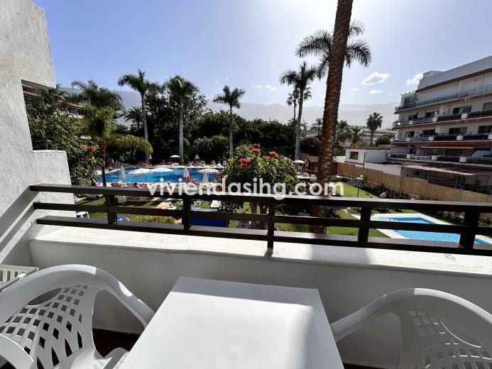 Vista exterior de Estudi de lloguer en Puerto de la Cruz amb Terrassa, Moblat i Rentadora