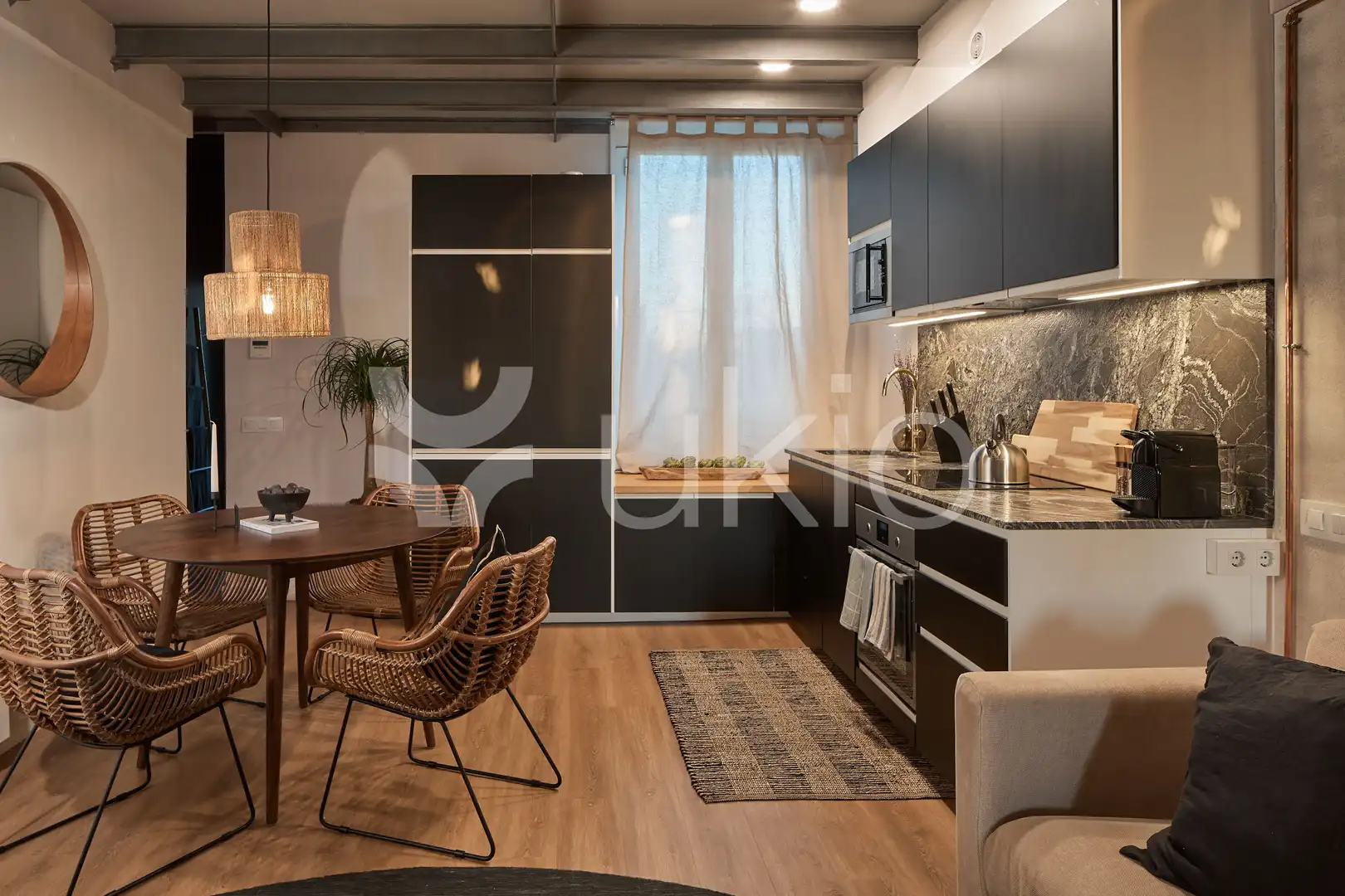Kitchen of Apartments for rent in Barcelona  with Air Conditioner, Heating and Terrace