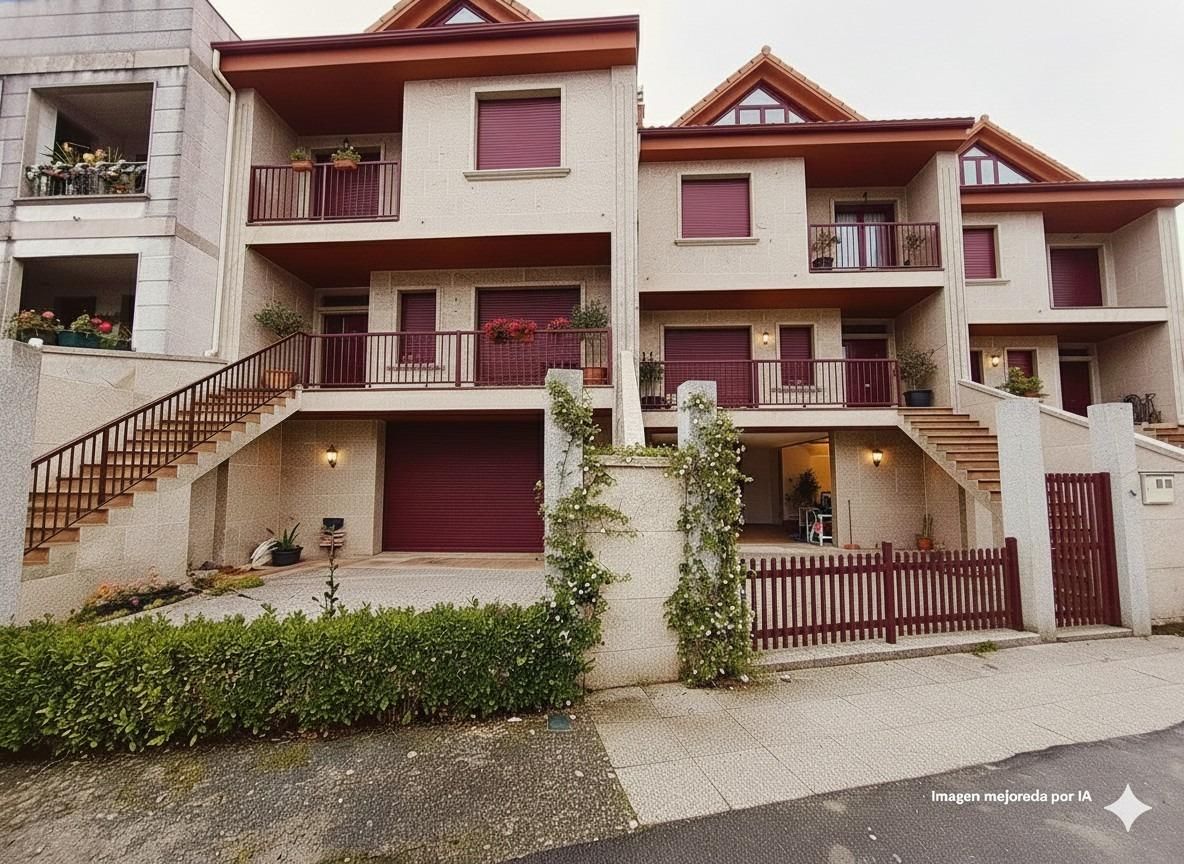 Exterior view of Single-family semi-detached for sale in Vigo   with Heating, Private garden and Terrace