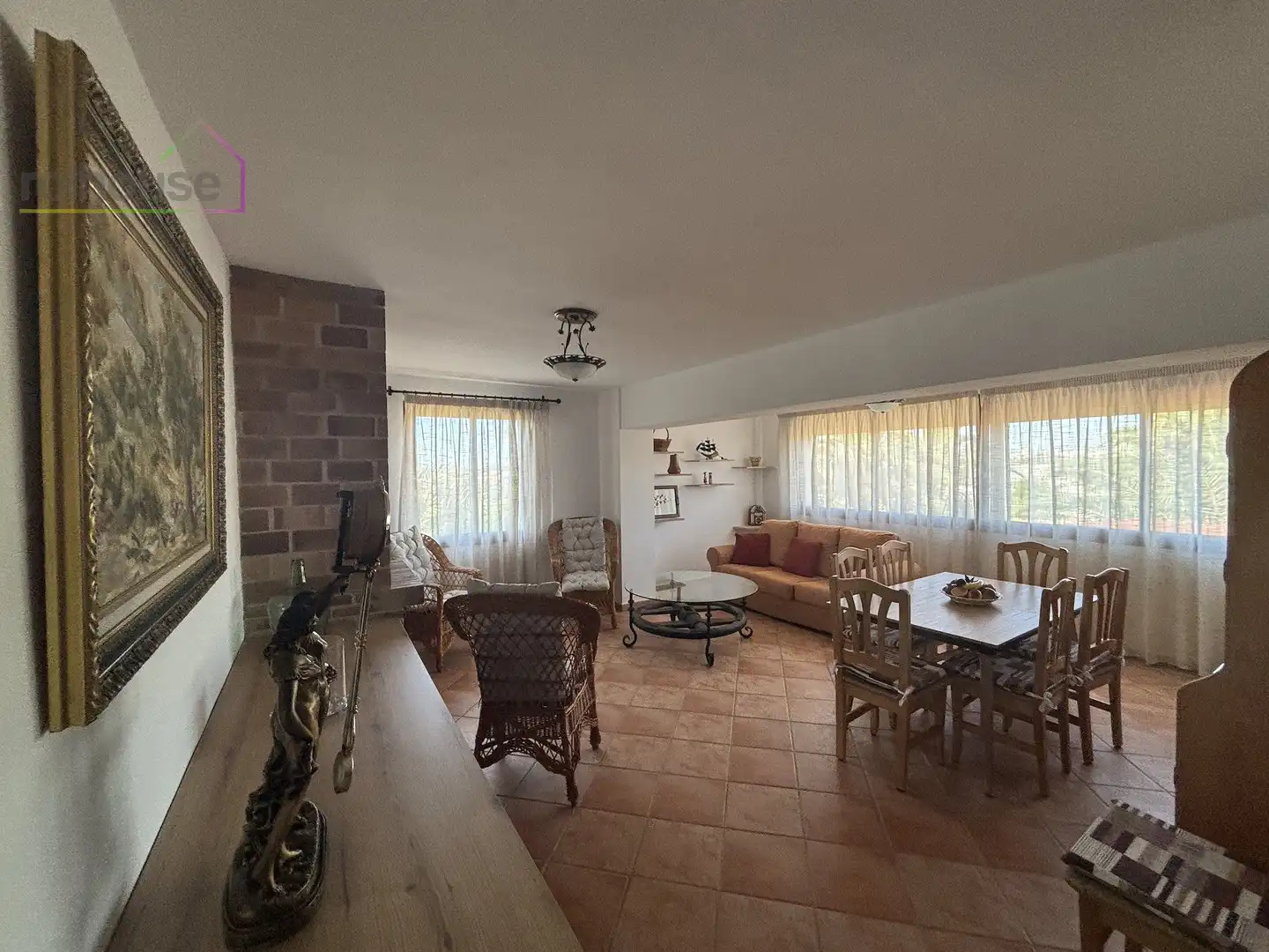 Wohnzimmer von Wohnung zur Miete in  Palma de Mallorca mit Terrasse, Möbliert und Fernseher