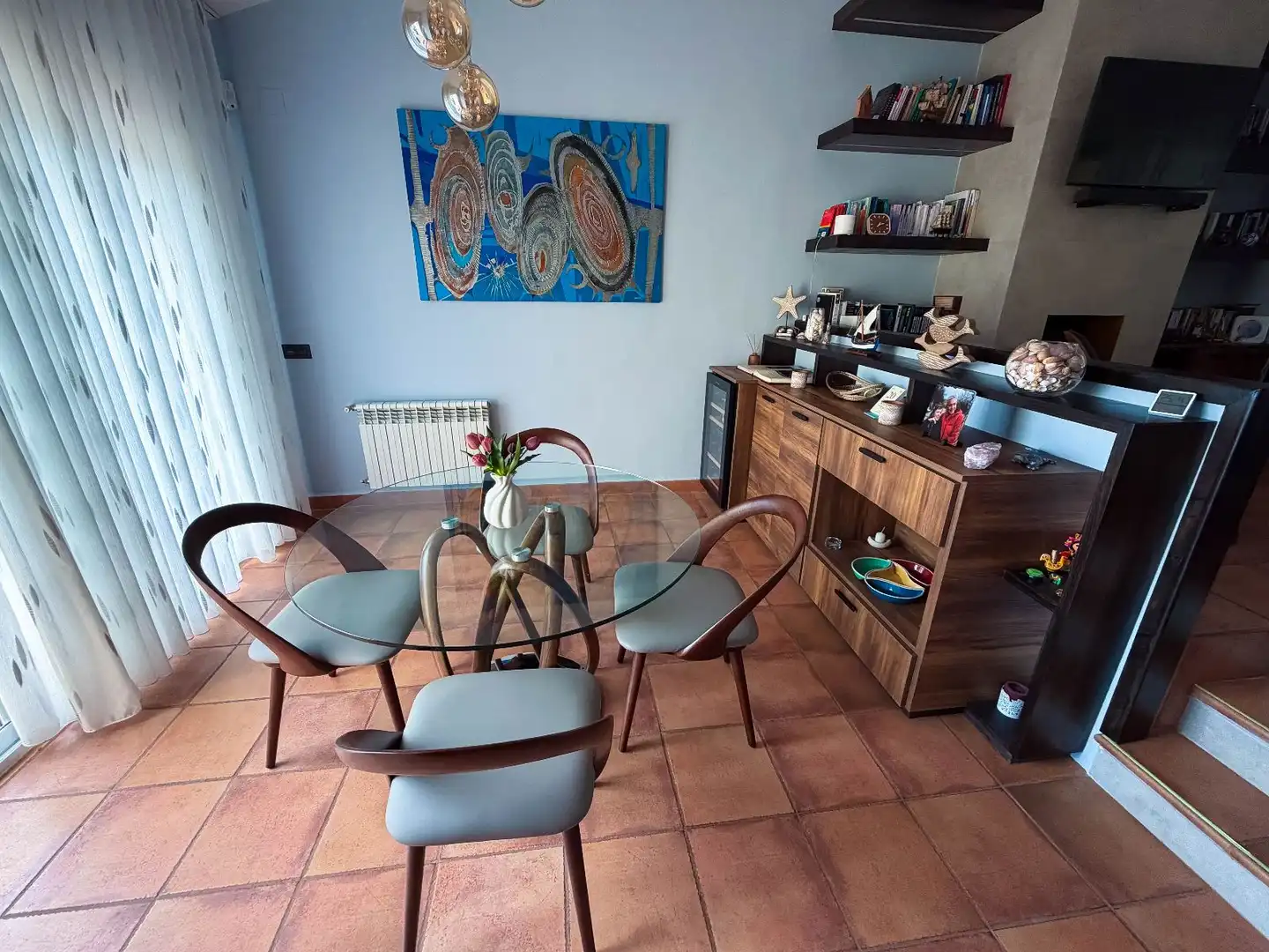 Dining room of Houses for sale in Roda de Berà  with Air Conditioner, Heating and Terrace