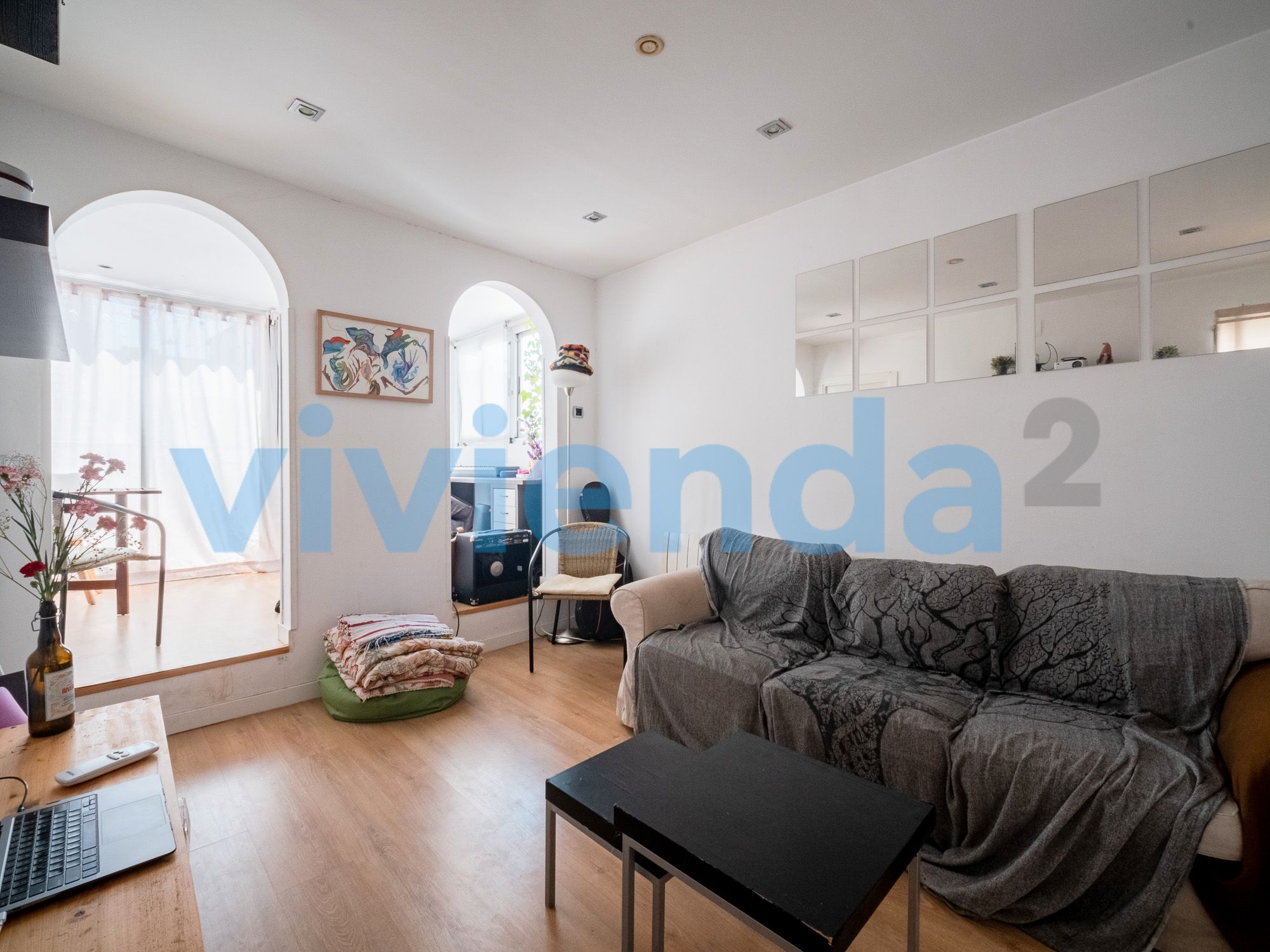 Living room of Attic for sale in  Madrid Capital  with Air Conditioner, Heating and Terrace