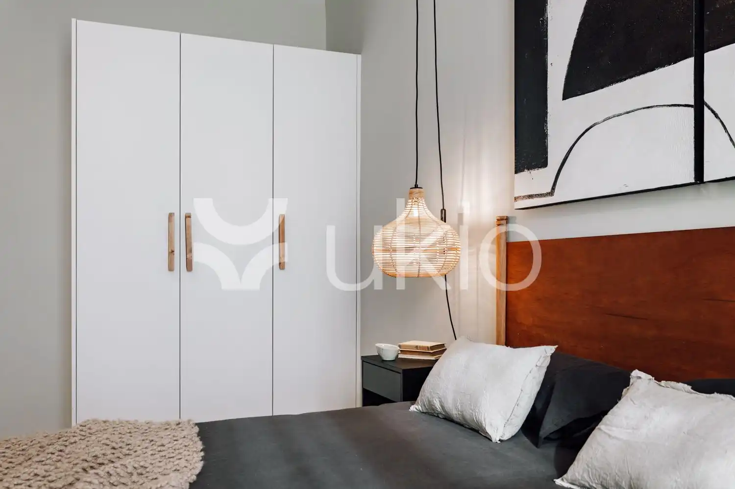 Habitación de Apartamento de alquiler en Barcelona con Aire acondicionado, Calefacción y Amueblado