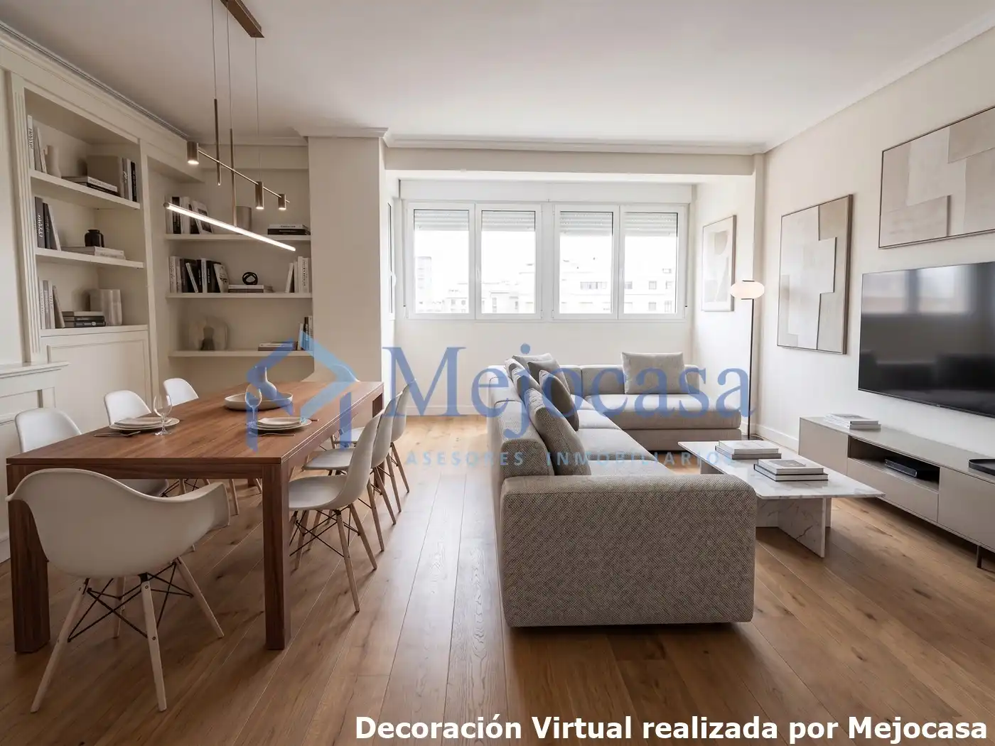 Sala de estar de Piso en venta en Madrid con Calefacción, Parquet y Amueblado