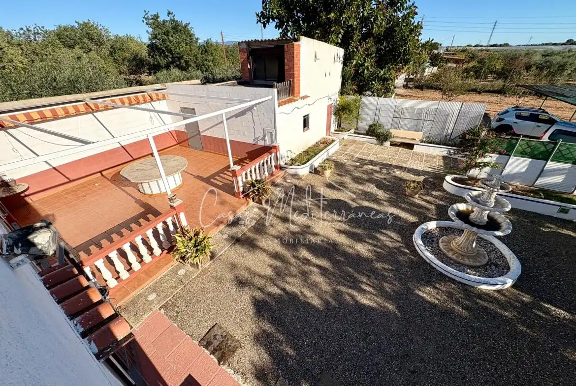 Terraza de Finca rústica en venta en Mont-roig del Camp con Jardín privado, Terraza y Piscina