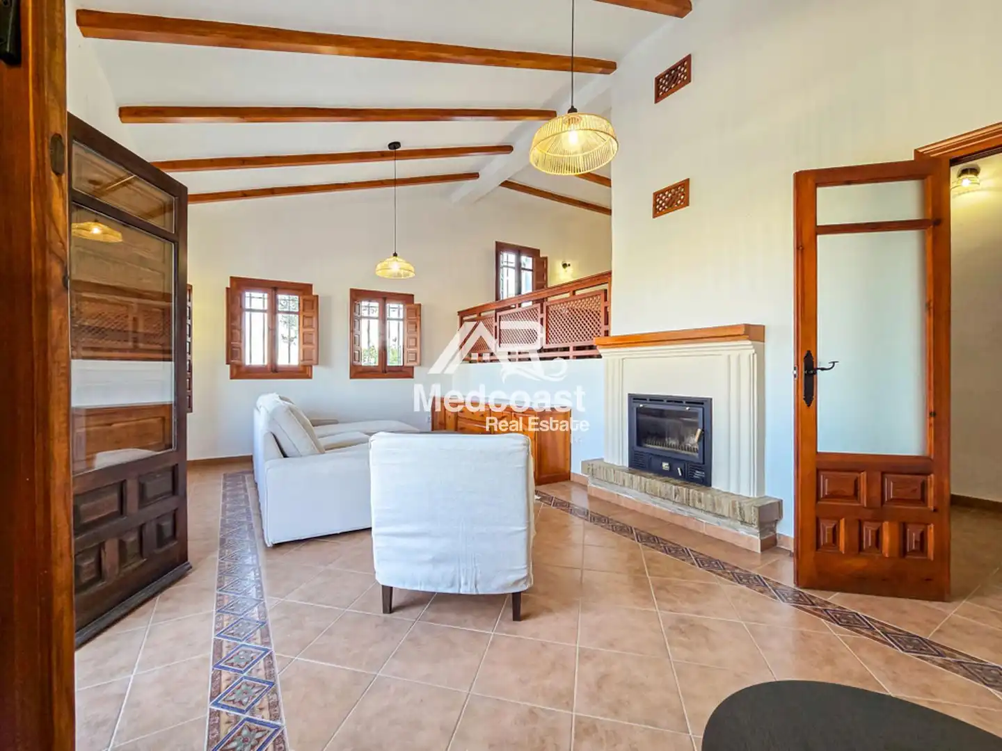 Sala d'estar de Casa o xalet en venda en Mojácar Pueblo